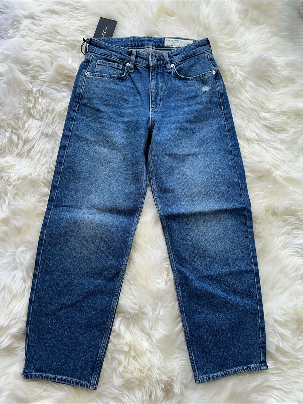 rag & bone Dylan Baggy Jeans in Denim Blue